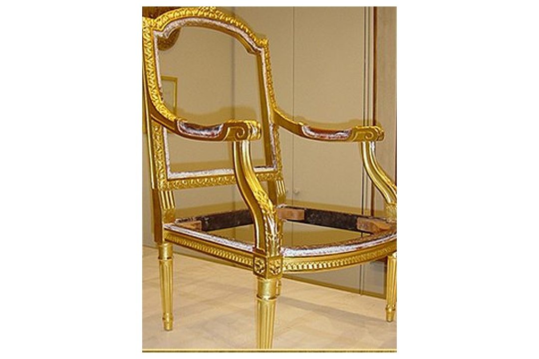 Gold gilded chair