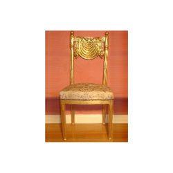 Gold leaf gilded chair.