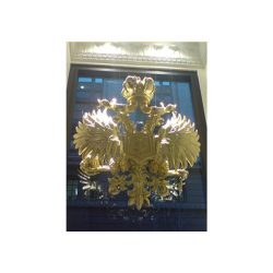 Faberge Emblem in window