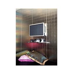 Faux silver feature wall