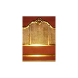 Gilded bed frame.