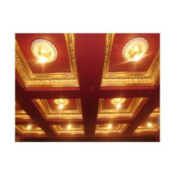 A gold gilded ceiling