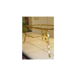 Gold gilded coffee table.