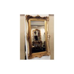 Gold gilded mirror.