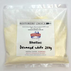 Art Gilding dewaxed white shellac granules 250g